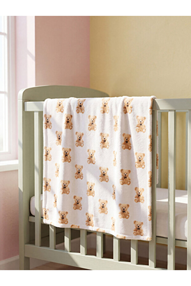 Esvab • Modern & Distinctive Teddy Bear Printed Children's Muslin Blanket