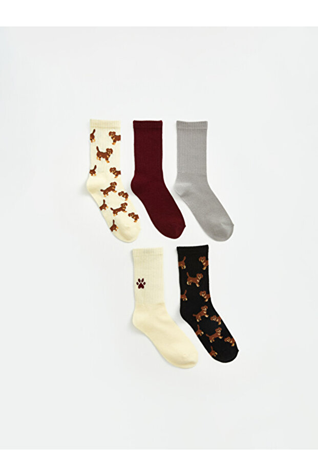 I Embroidered Women's Socks 5-Pack from Freezen Store