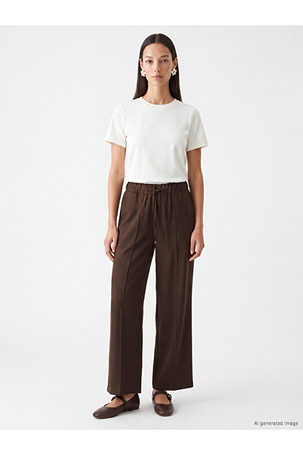 Esvab • Modern & Distinctive Women's Trousers with Waist Drawstring