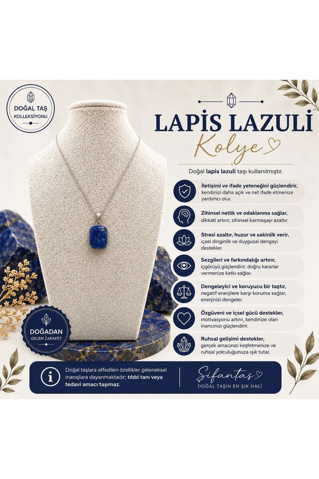 Lapis Lazuli Natural Stone Pendant (1)