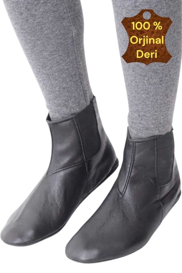 Unisex Genuine Sheepskin Double Elastic Miflon Abdest Mesti