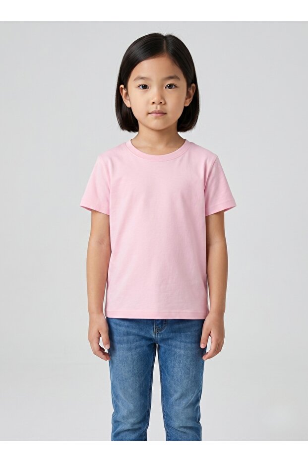 Solid Pink tee for girls