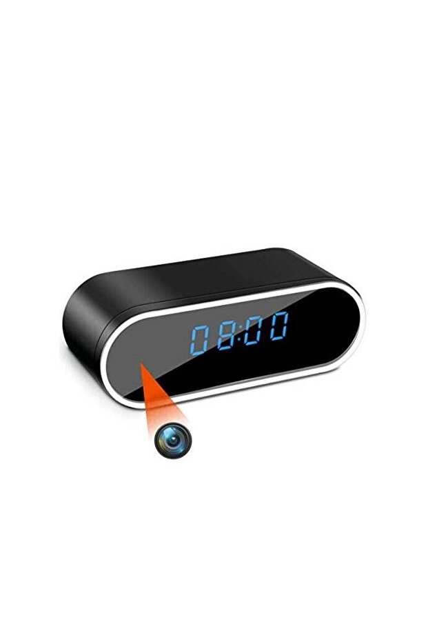 Wifi Digital Clock With Camera Black
