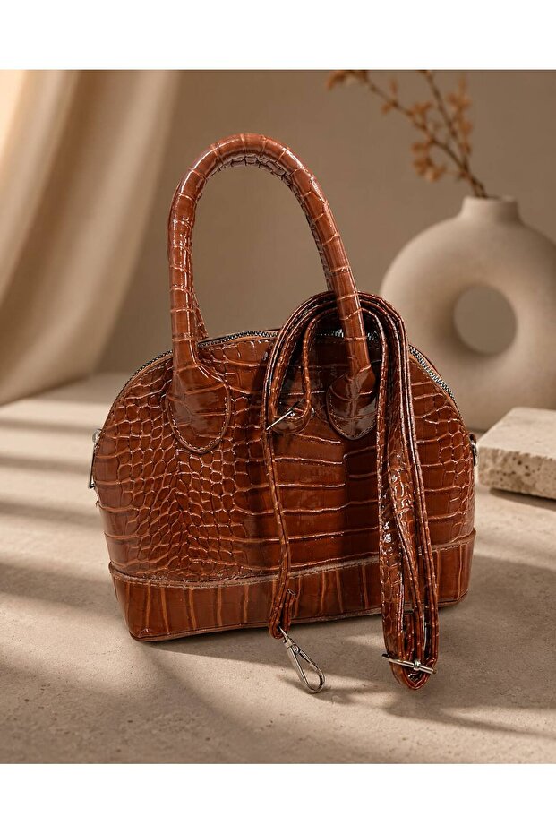 Brown Mini Hand and Shoulder Bag