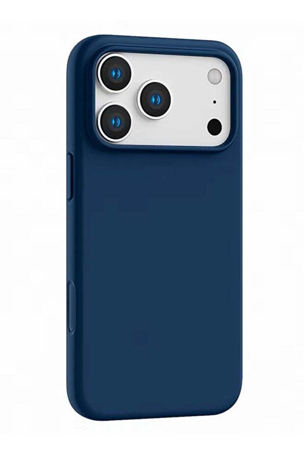 Compatible with iPhone 17 Pro Case , Slim Liquid Silicone 3 Layers Soft Gel Rubber Shockproof Protective Cover with Anti-Scratch Microfiber Lining- Dark Blue