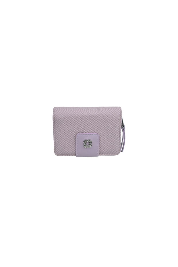 Duki Daso Women's Purple Wallet with Zipper and Card Holder Purple
