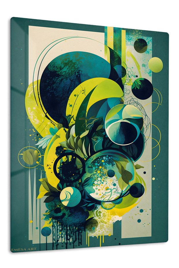 Purple Blue Sculptural Abstract Metal Wall Art