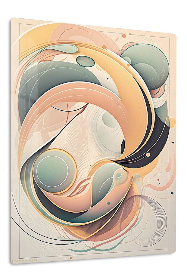 Golden Sculptural Duo Abstract Metal Wall Art