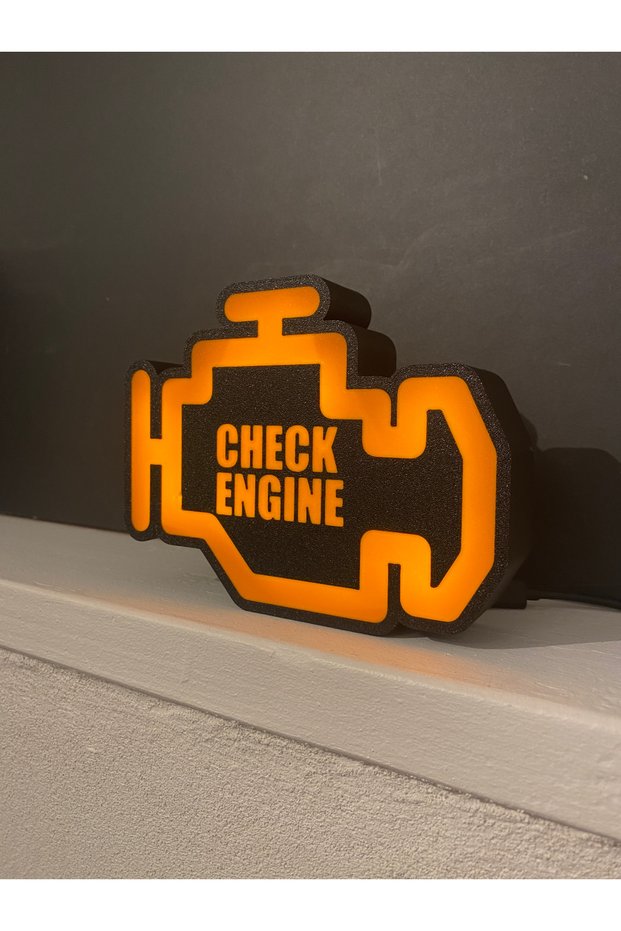 Check Engine (Engine Fault Light) Design USB Desk Lamp / Night Light