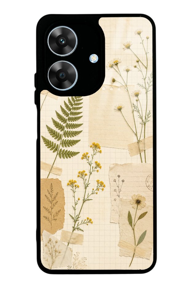Realme Note 60 Pressed Meadow Design Glossy Phone Case