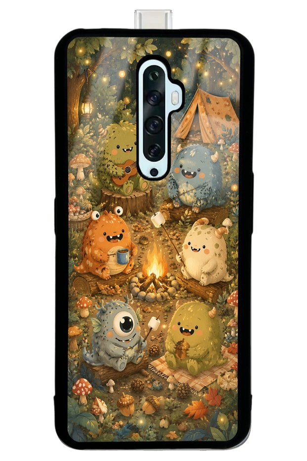Oppo Reno 2Z Forest Friends Camp Design Glossy Phone Case