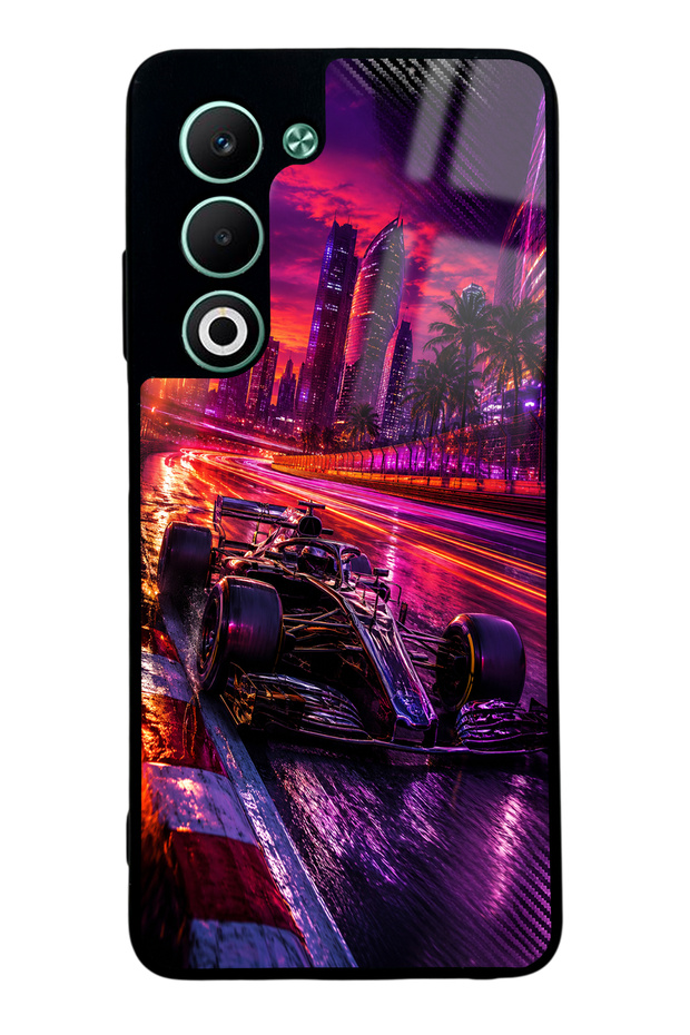 Oppo A5 Purple Apex Design Glossy Phone Case