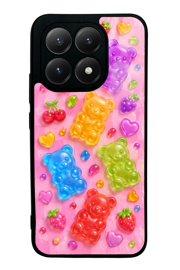 Xiaomi Mi 15t Candy Bear Fruits Design Glossy Phone Case