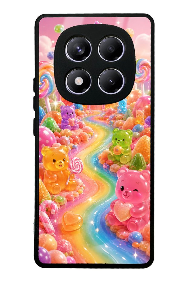 Xiaomi Redmi Note 14 Pro 4g Jelly Bear Castle Design Glossy Phone Case