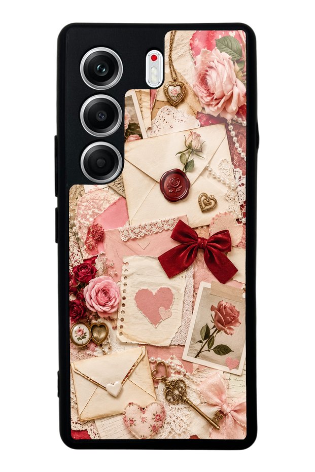 Tecno Camon 40 Pro Love Letter Garden Design Glossy Phone Case