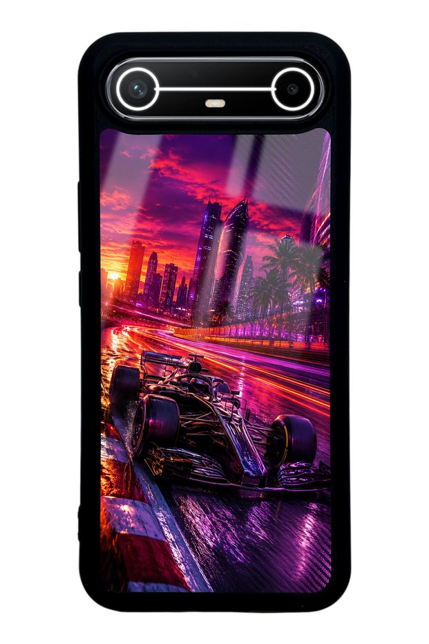 Tecno Spark Slim Purple Apex Design Glossy Phone Case