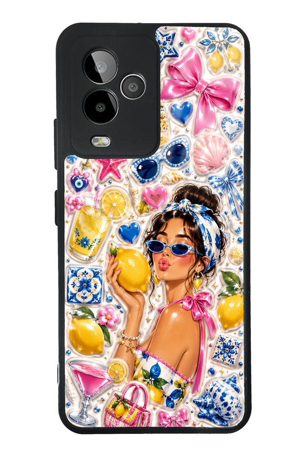 Gm 24 Pro Lemon Pop Riviera Design Glossy Phone Case