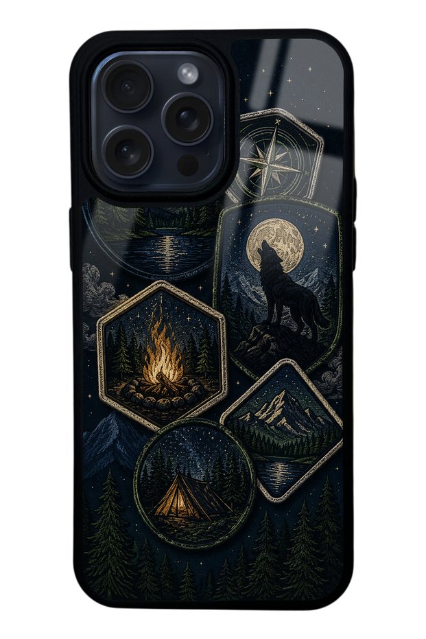 iPhone 14 Pro Max Moonlit Trails Design Glossy Phone Case