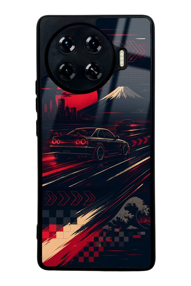 Tecno Spark 20 Pro Plus Tokyo Night Racing Design Glossy Phone Case