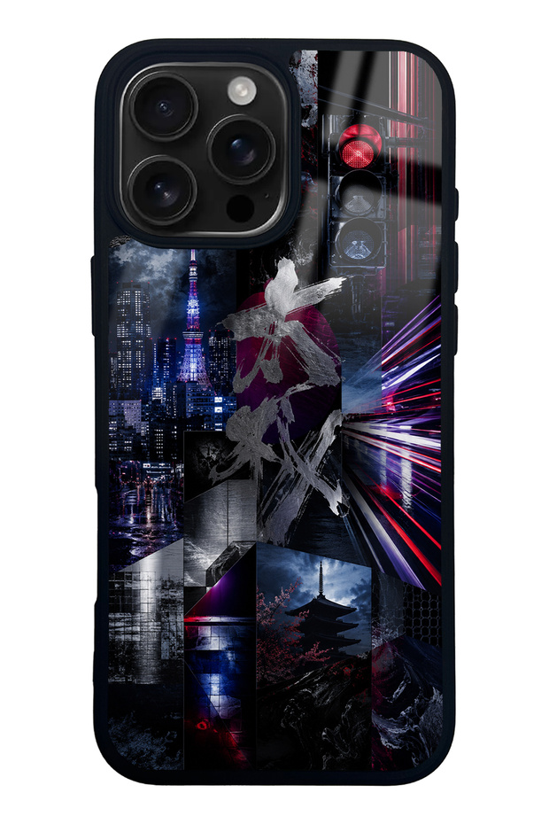 iPhone 16 Pro Max Tokyo Motion Design Glossy Phone Case