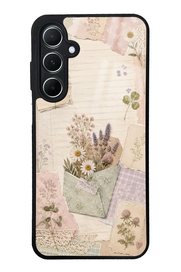 Samsung A55 Wildflower Diary Design Glossy Phone Case