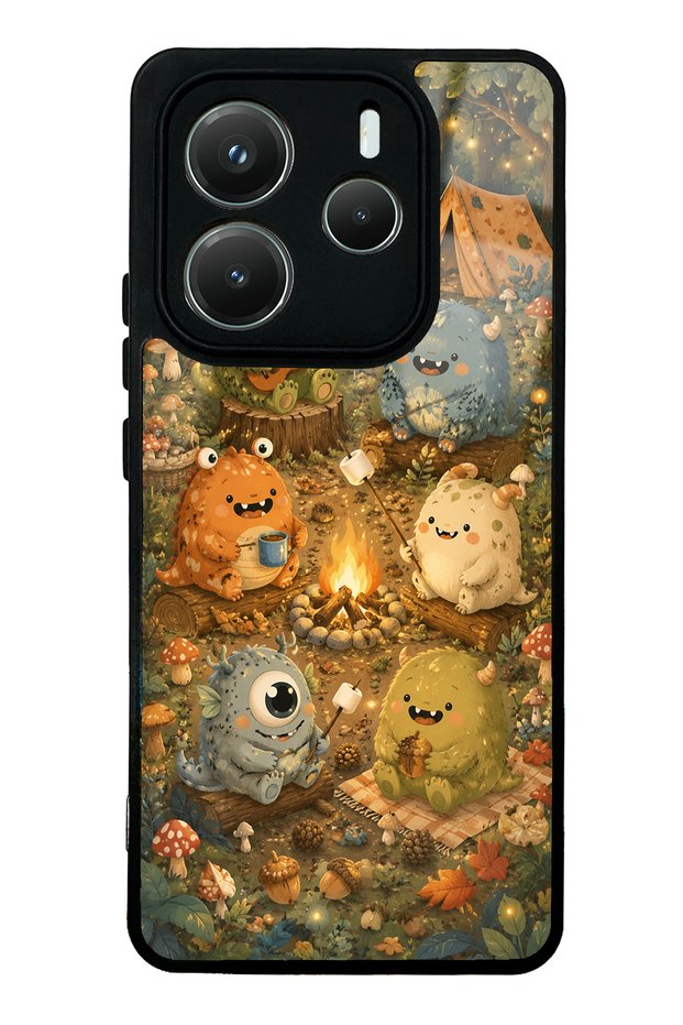 Xiaomi Redmi Note 14 5g Forest Friends Camp Design Glossy Phone Case