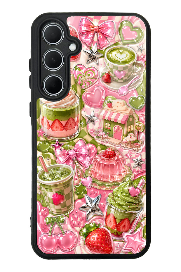 Samsung A35 Matcha Candy Club Design Glossy Phone Case