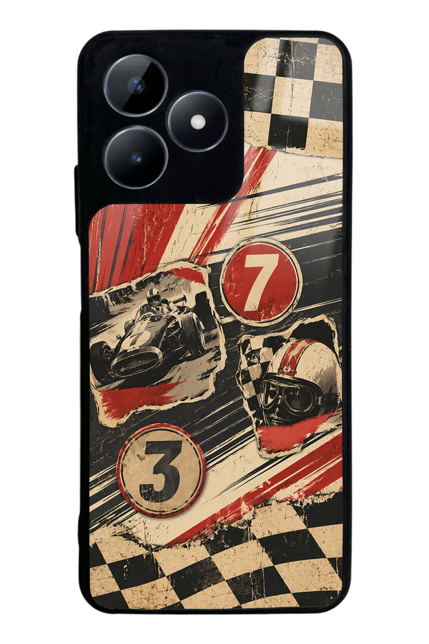 Realme C53 Retro Racing No. 7 Design Glossy Phone Cases