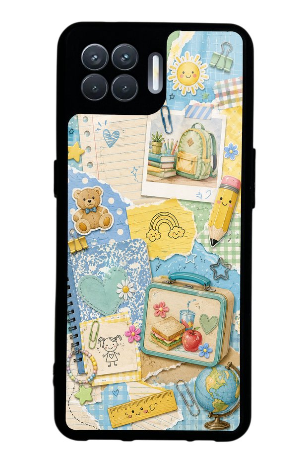 Oppo Reno 4 Lite Glossy Phone Case with Campus Notes Design