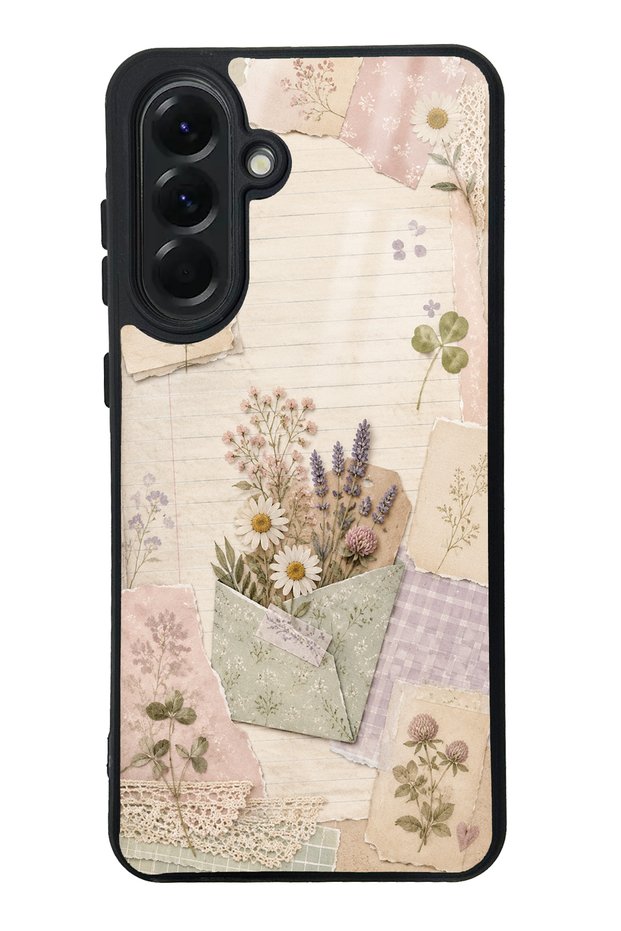Samsung A56 Wildflower Diary Design Glossy Phone Case