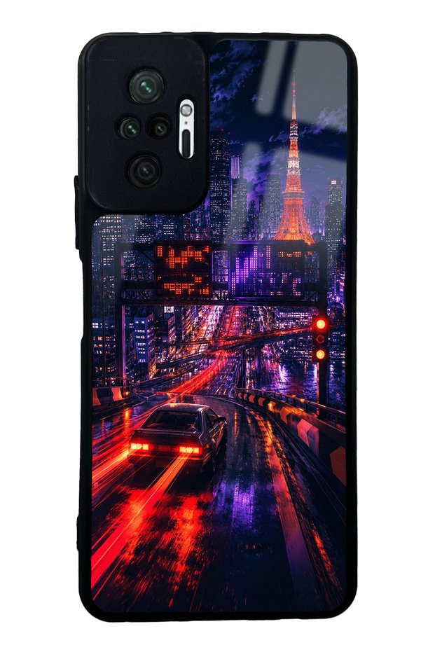 Xiaomi Redmi Note 10 Pro Neon Tokyo Nights Design Glossy Phone Case