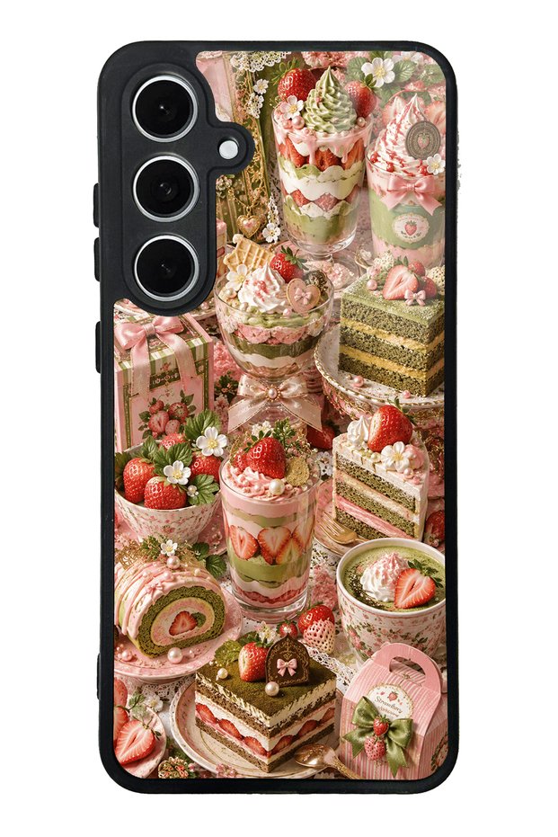 Samsung S24 Fe Sweet Matcha Bakery Design Glossy Phone Case