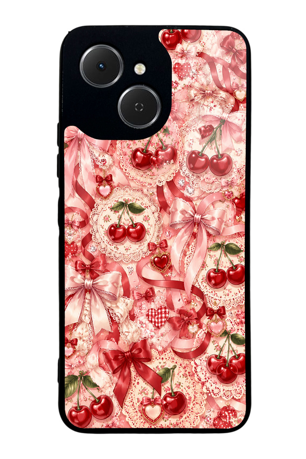 Tecno Spark 40C Cherry Lace Fantasy Design Glossy Phone Case