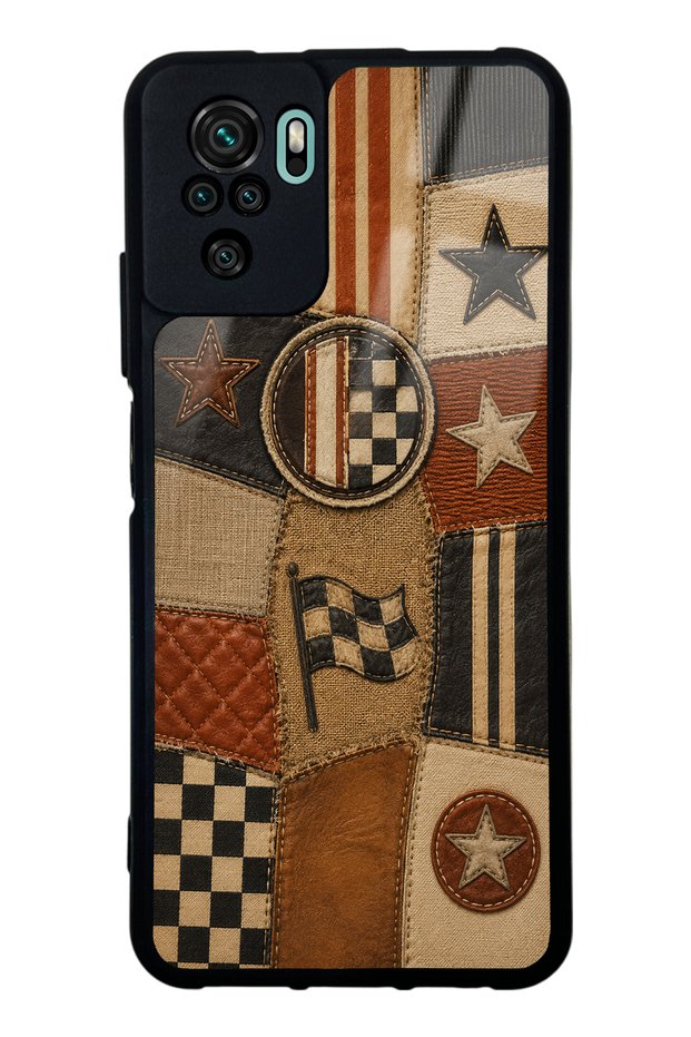 Xiaomi Redmi Note 10 Racing Leather Club Design Glossy Phone Case