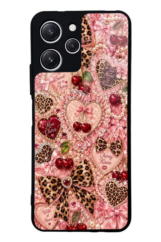 Xiaomi Redmi 12 Wild Cherry Coquette Design Glossy Phone Case