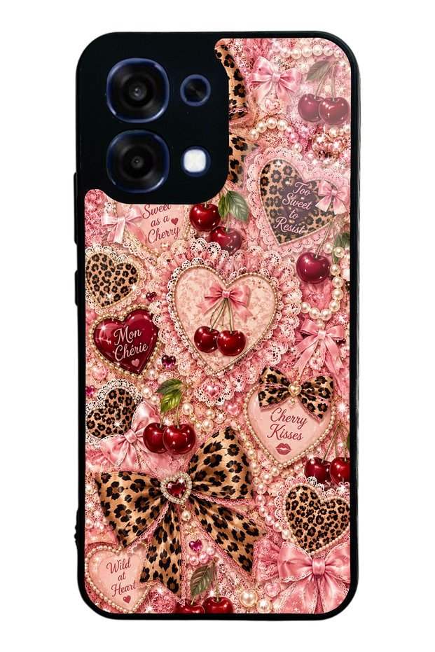 Oppo A6 Pro Wild Cherry Coquette Design Glossy Phone Case