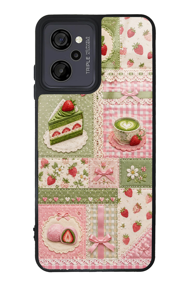 Casper M40 Matcha Berry Quilt Design Glossy Phone Case