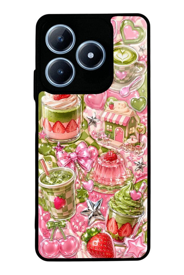 Realme C63 Matcha Candy Club Design Glossy Phone Case