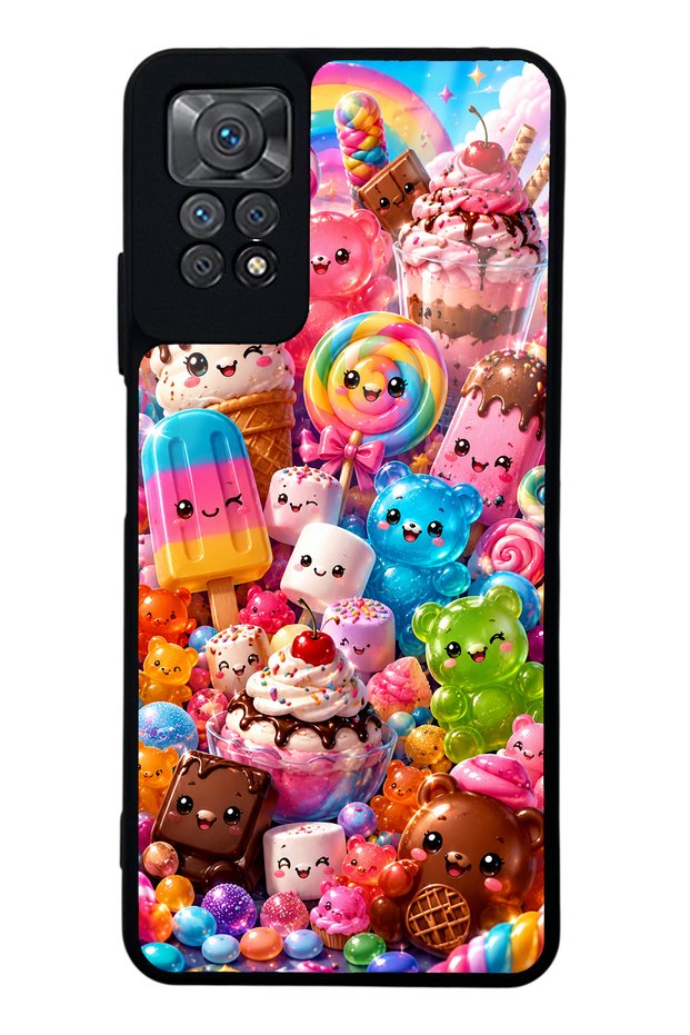 Xiaomi Redmi Note 11 Pro Kawaii Candy Party Design Glossy Phone Case