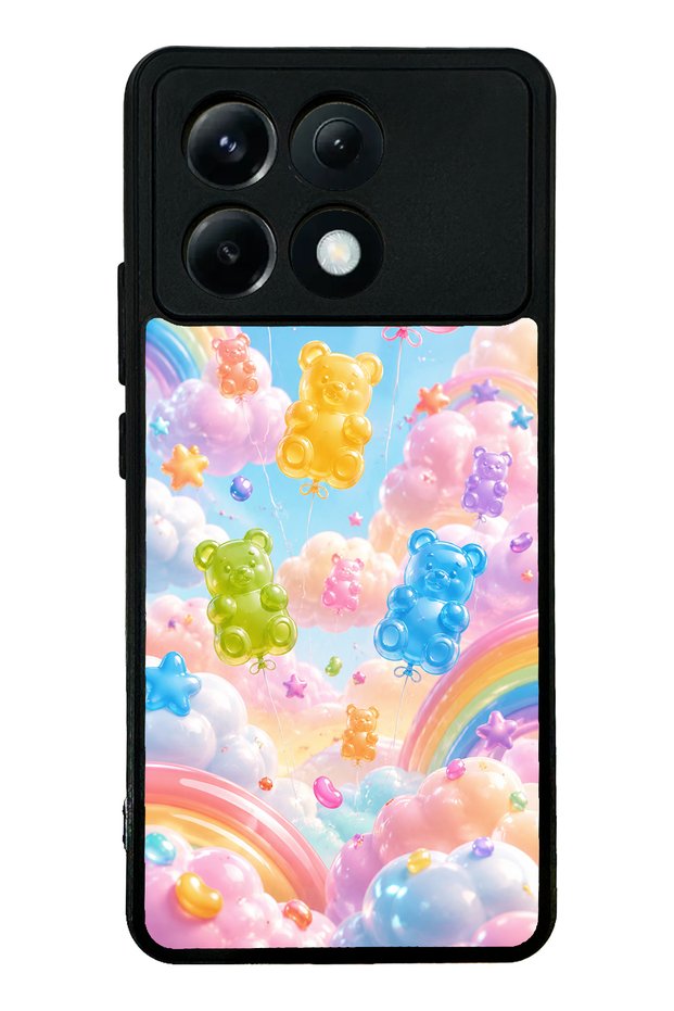 Xiaomi Poco X6 Pro Jelly Bear Sky Design Glossy Phone Case