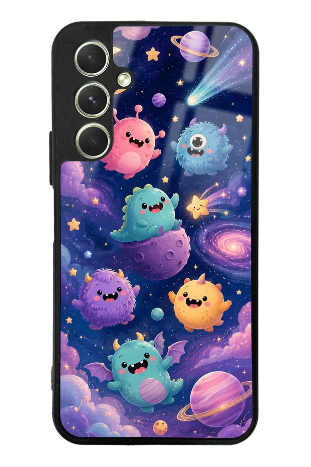 Samsung A54 Monster Galaxy Design Glossy Phone Case