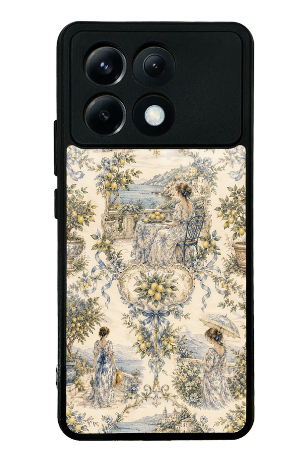 Xiaomi Poco X6 Pro Glossy Phone Case with Positano Canvas Design