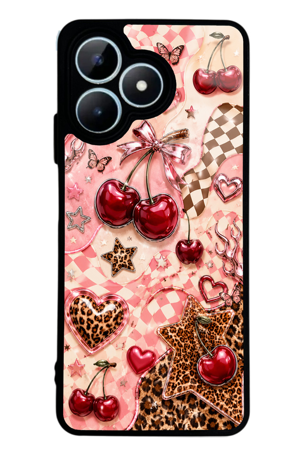 Realme Note 50 Cherry Rebel Pop Design Glossy Phone Case