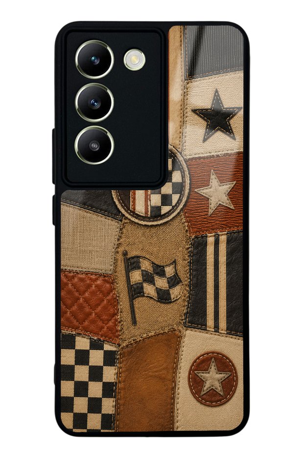 Vivo V30 Lite Racing Leather Club Design Glossy Phone Case