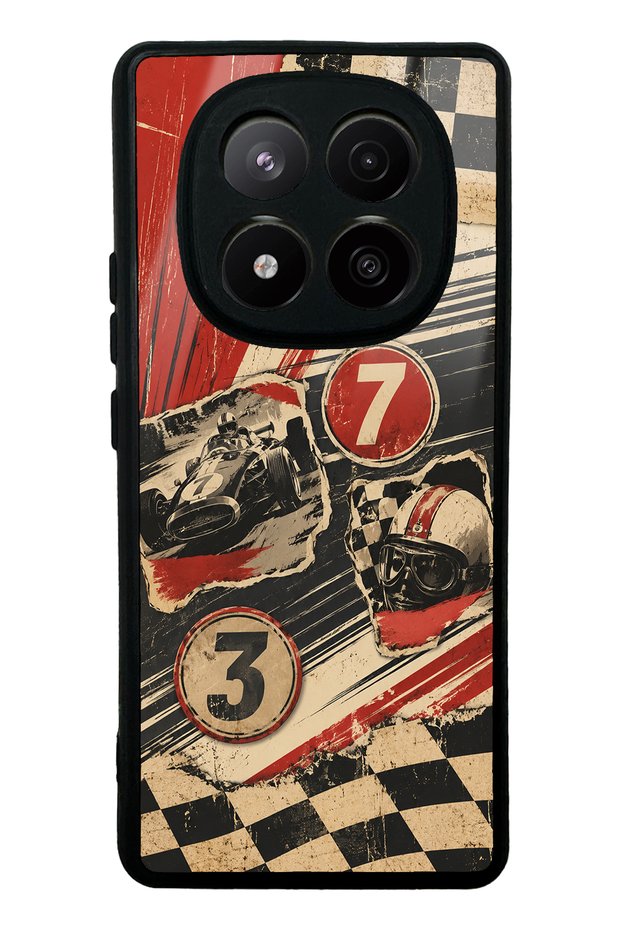 Xiaomi Redmi Note 14 Pro Plus Retro Racing No. 7 Design Glossy Phone Cases