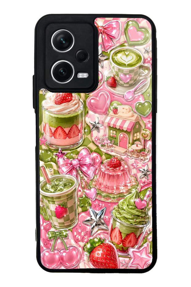Xiaomi Redmi Note 12 5g Matcha Candy Club Design Glossy Phone Case