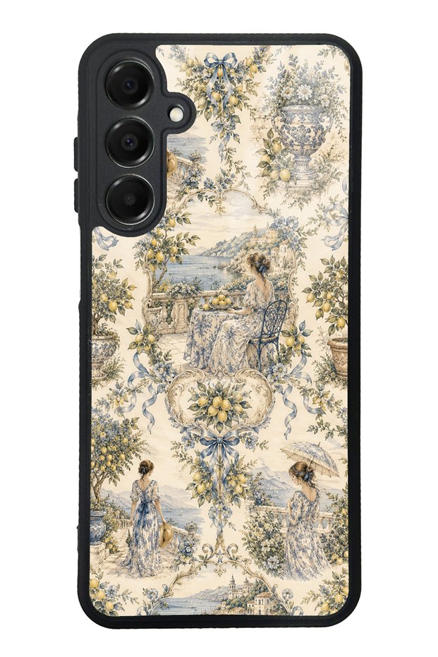 Samsung A16 Positano Toile Design Glossy Phone Case