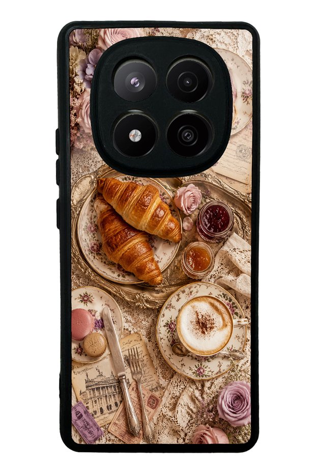 Xiaomi Redmi Note 14 Pro Plus French Café Romance Design Glossy Phone Case