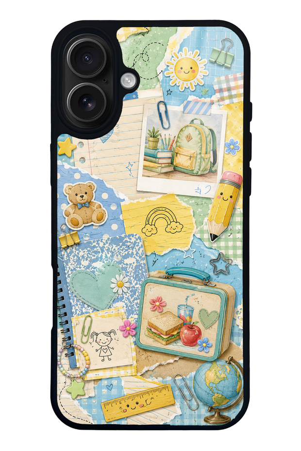iPhone 16 Plus Campus Notes Design Glossy Phone Case