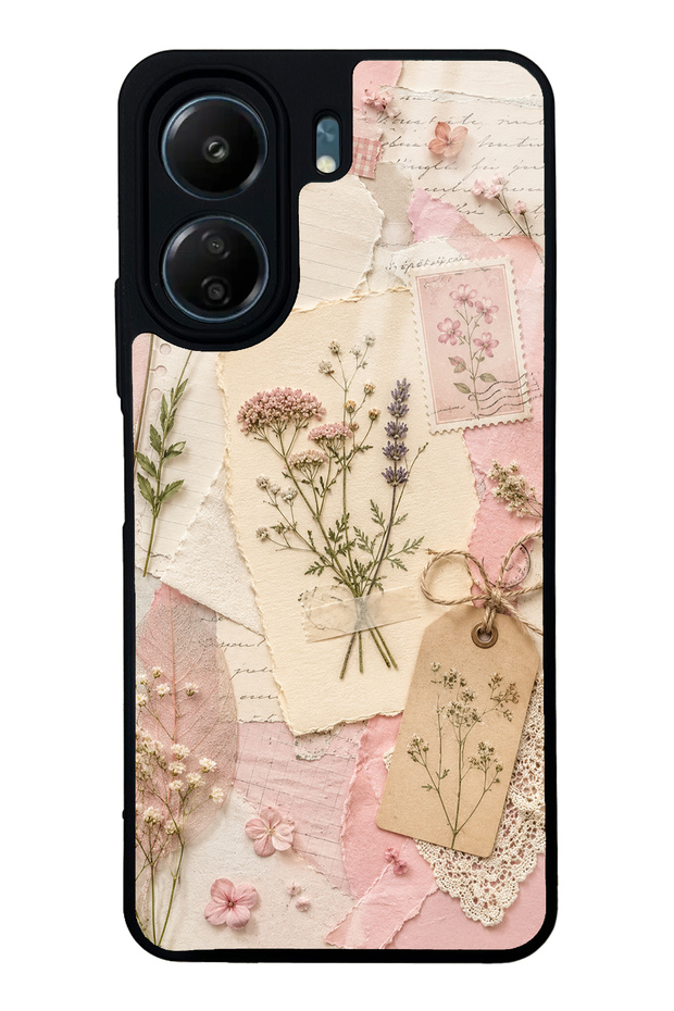 Xiaomi Redmi 13C Blush Herbarium Design Glossy Phone Case